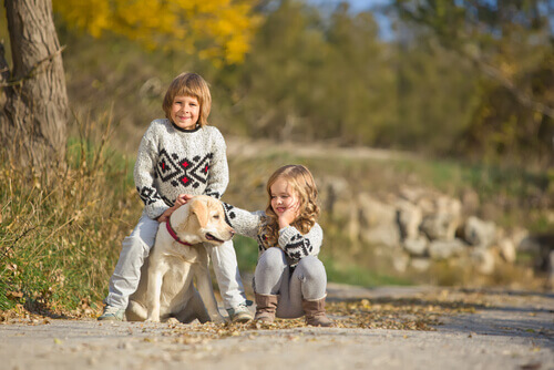 Uma pesquisa revela que crianças com animais de estimação são mais felizes