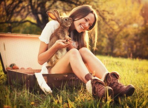 coelho e moça