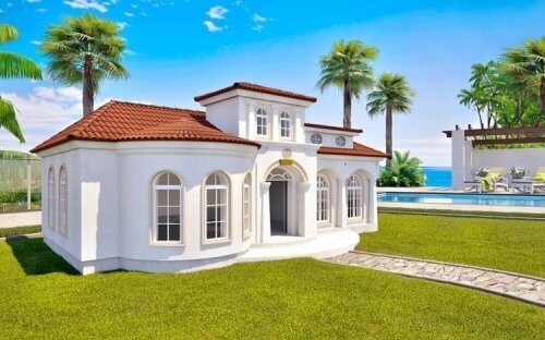 Mansão luxuosa para cachorro