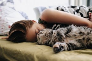 5 coisas para ter em mente antes de dormir com seu gato