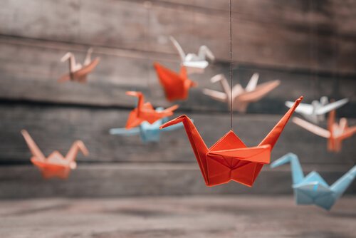 O que os grous de Origami simbolizam?