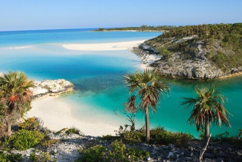 Praias nas Bahamas