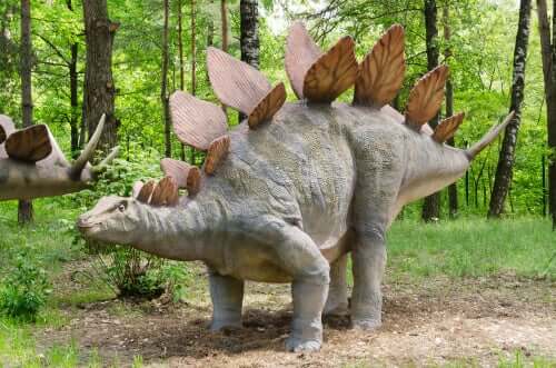 Stegosaurus, um dos dinossauros herbívoros