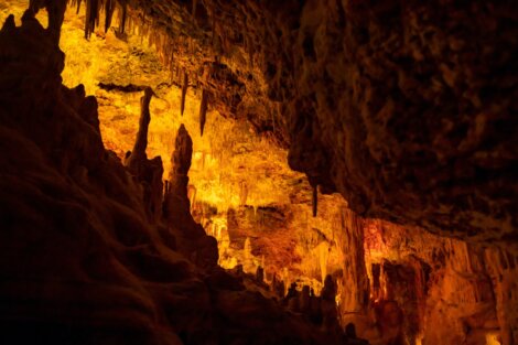 Interior da caverna de Movile.